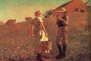 Winslow Homer Encounters oil painting on canvas